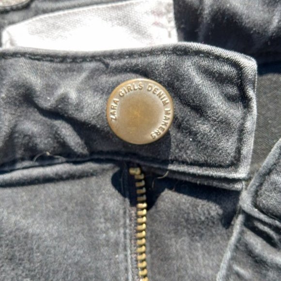 Zara Gray Distressed Denim Makers Skinny Jeans - Girls 11yrs - 12yrs - Picture 3 of 4